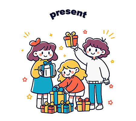 기념일 행복 감정 컬러 일러스트 모션 협력 밝음 선물 웃음 친구 상자 장난감 파티 모임 축하 크기 즐거움 놀기 국내일러스트 AI파일 컨셉 관계 표정 이벤트 파일형식 벡터
