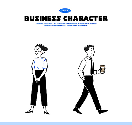 캐릭터 여자 남자 감정 커피 일러스트 비즈니스 협력 직장 대화 사람 사무실 걷기 업무 작업 사무 직장인 일과 국내일러스트 AI파일 직업 음료 회사 모션 말하기 파일형식 벡터