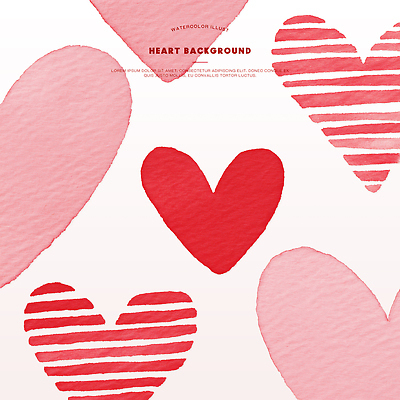 모양 PSD 디자인 감정 예술 분홍색 백그라운드 패턴 일러스트 수채화 사랑 장식 빨간색 하트 표현 편안함 배열 그림 단순화된 창의력 테마 국내일러스트 컬러 무늬 감각 파일형식