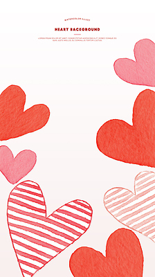 모양 PSD 디자인 종이 예술 분홍색 컬러 백그라운드 패턴 일러스트 수채화 사랑 그래픽 장식 빨간색 줄무늬 하트 만들기 손그림 평면 디지털아트 국내일러스트 감정 무늬 모션 파일형식