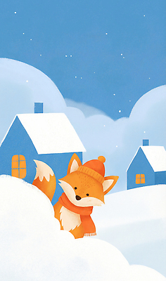 JPG 동물 백그라운드 겨울 일러스트 자연 하늘 동화 주택 풍경 세계 맑음 흰색 시골 눈 숲 여우 발견 놀기 국내일러스트 AI일러스트 AI콘텐츠 자연요소 계절 컬러 포유류 모션 날씨 건물 생태계 파일형식