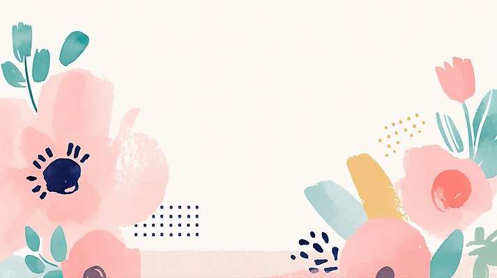 JPG 디자인 꽃 예술 컬러 백그라운드 잎 패턴 일러스트 자연 수채화 미술 그래픽 장식 감각 배열 심플 창작 스타일 보테니컬아트 국내일러스트 AI일러스트 AI콘텐츠 식물 무늬 문화예술 생태계 파일형식