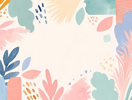 JPG 모양 식물 디자인 컬러 백그라운드 잎 패턴 일러스트 자연 수채화 그래픽 여름 그림 부드러움 기하학 조화 뷰티풀 소프트 창의성 보테니컬아트 국내일러스트 AI일러스트 AI콘텐츠 계절 무늬 감각 생태계 파일형식