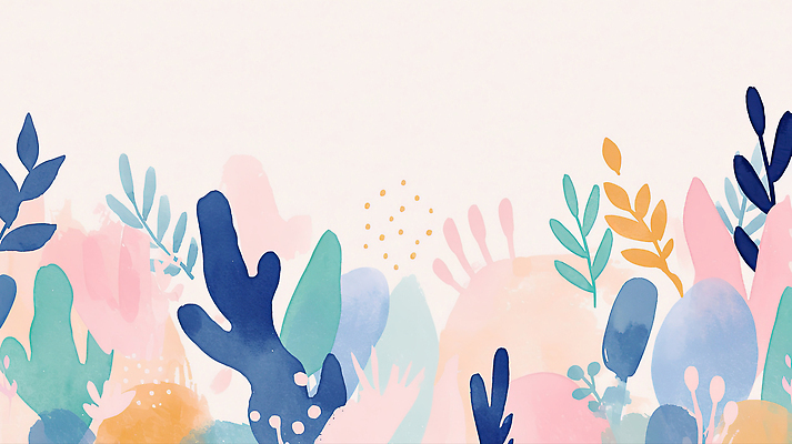 JPG 모양 식물 디자인 예술 바다 줄기 컬러 백그라운드 잎 무늬 패턴 일러스트 자연 생명 수채화 그래픽 제주도 그림 창의성 보테니컬아트 국내일러스트 AI일러스트 AI콘텐츠 한국 생태계 파일형식