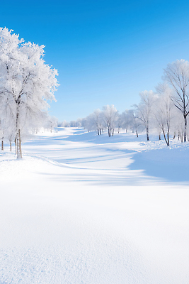 JPG 나무 편집이미지 길 겨울 골프장 자연 하늘 아침 날씨 풍경 설원 흰색 차가움 편집실사 AI포토 AI콘텐츠 주간 식물 계절 컬러 골프 스포츠시설 눈_날씨 CG 생태계 파일형식