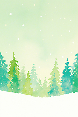 JPG 나무 컬러 겨울 일러스트 자연 하늘 나뭇잎 풍경 초록색 파란색 환경 고요 숲 송이 뷰티풀 국내일러스트 AI일러스트 AI콘텐츠 식물 계절 잎 생태계 파일형식