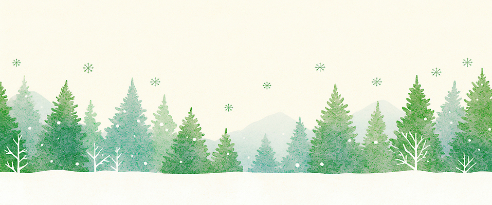 JPG 나무 식물 백그라운드 겨울 일러스트 자연 아침 산 풍경 흰색 눈송이 차가움 숲속 숲 조용 조화 풍요 국내일러스트 AI일러스트 AI콘텐츠 주간 계절 컬러 컨셉 눈_날씨 생태계 파일형식