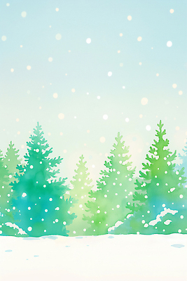 나무 식물 계절 컬러 컨셉 눈_날씨 생태계 파일형식 숲 겨울 눈송이 자연 하늘 흰색 소나무 환경 장면 날씨 차가움 풍경 생명 평화 일러스트 국내일러스트 JPG