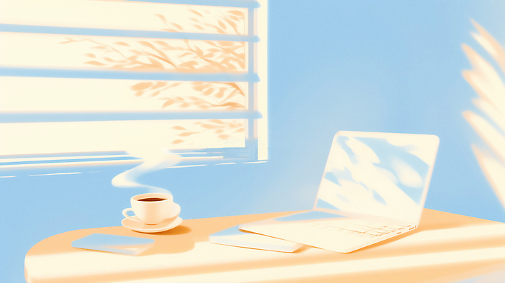 JPG 식물 커피 음료 일러스트 탁자 아침 그림자 노트북 학습 사무실 햇빛 장비 원근감 작업 커피잔 집중 창가 책상 뜨거운물 오후 툴 국내일러스트 AI일러스트 AI콘텐츠 주간 교육 뷰포인트 가구 컨셉 비즈니스 창문 잔 전자제품 태양 파일형식