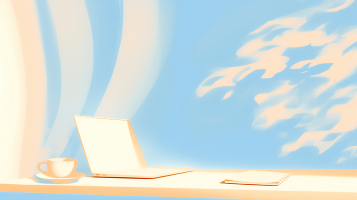 JPG 여유 음료 일러스트 탁자 하늘 일상 학습 컴퓨터 사무실 햇빛 디지털 공책 기계 공간 기록 작업 집중 창가 책상 문서 습관 창의성 국내일러스트 AI일러스트 AI콘텐츠 교육 감정 가구 컨셉 비즈니스 창문 문구용품 라이프 전자제품 태양 파일형식