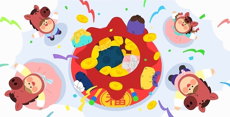 도형 한국전통 명절 감정 아시아 컨셉 포유류 관계 전통소품 표정 사람 재산 전통의상 연도 파일형식 벡터 2026년 설날 복주머니 돼지 어린이 하늘 비행 돈 원형 행운 축복 새해 풍요 한국 전통 문화 행복 기쁨 웃음 캐릭터 국내일러스트 일러스트 AI파일 말_동물 말 병오년 한복 가족