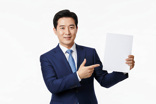 JPG 편집이미지 남자 종이 포즈 백그라운드 비즈니스 손가락 모션 정장 사무실 카메라 가리킴 표현 발표 의료성형뷰티 편집실사 AI인물포토 AI콘텐츠 손 옷 사람 손짓 전자제품 CG 파일형식 AI포토