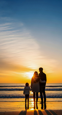 JPG 편집이미지 파도 바다 컬러 가족 하늘 날씨 해변 태양 걷기 일몰 분위기 저녁 즐거움 의료성형뷰티 편집실사 AI인물포토 AI콘텐츠 자연요소 감정 컨셉 관계 모션 노을 야간 CG 파일형식 AI포토