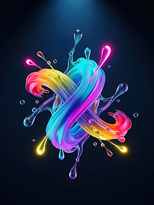 JPG 모양 편집이미지 디자인 예술 컬러 백그라운드 모션 추상 그래픽 흐름 방울 표현 액체 교차 물질 이미지편집 AI컴퓨터그래픽 AI콘텐츠 컨셉 무늬 장식 파일형식