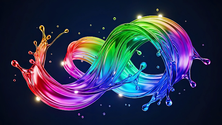 JPG 편집이미지 디자인 물결 예술 컬러 백그라운드 모션 추상 형상 그래픽 빛 물방울 무한 창의성 이미지편집 AI컴퓨터그래픽 AI콘텐츠 무늬 파일형식