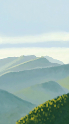 JPG 주간 나무 꽃 일러스트 자연 하늘 산 풍경 초원 초록색 빛 계곡 변화 멀리 뷰티풀 전경 국내일러스트 AI일러스트 AI콘텐츠 자연요소 식물 컬러 컨셉 생태계 파일형식 탑뷰