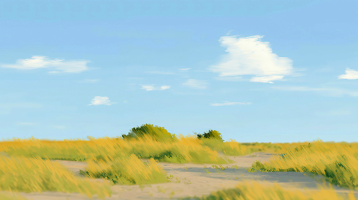 JPG 나무 길 일러스트 자연 하늘 바람 수채화 풍경 초원 여름 파란색 농작물 햇빛 노란색 맑음 들꽃 땅 가로수 국내일러스트 AI일러스트 AI콘텐츠 자연요소 식물 계절 꽃 컬러 농업 날씨 태양 생태계 파일형식