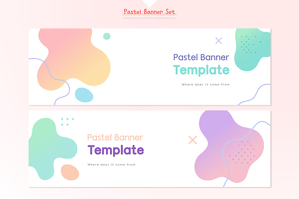 템플릿 배너 가로 세트 파일형식 벡터 디자인 컬러 형상 그래픽 이벤트 자료 알림 제조 온라인 포스터 마케팅 기본 AI파일 배너템플릿 가로배너 배너세트