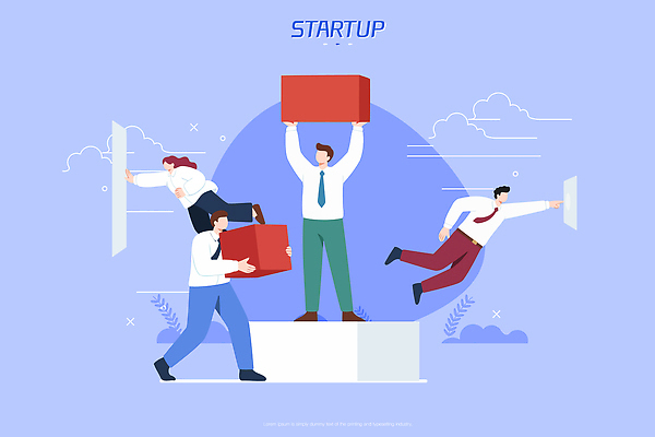 다수 컨셉 비즈니스 사람 작업 자영업 파일형식 벡터 창업 여러명 상자 이동 업무 협력 모션 사무실 개발 프로젝트 경영 조직 창의성 아이디어 기획 기술 소통 혁명 국내일러스트 일러스트 AI파일