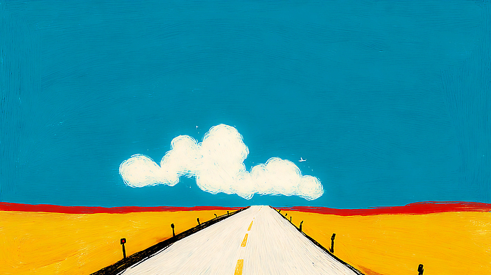 JPG 도로 컬러 일러스트 자연 하늘 수채화 풍경 노란색 맑음 펼침 공간 시원함 땅 그림 단순화된 오후 국내일러스트 AI일러스트 AI콘텐츠 길 교통시설 모션 날씨 생태계 파일형식