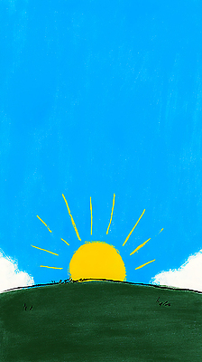 JPG 컬러 일러스트 자연 하늘 아침 날씨 거리 풍경 초원 여름 빛 태양 일출 새벽 표현 일기 기온 국내일러스트 AI일러스트 AI콘텐츠 주간 자연요소 계절 노을 생태계 파일형식