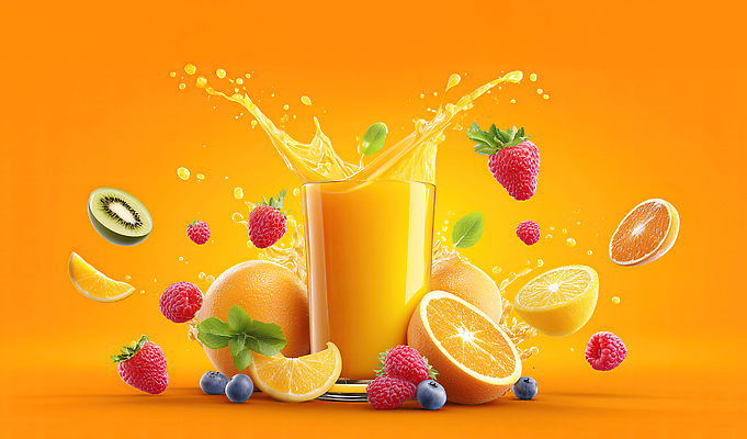 JPG 편집이미지 음료 과일 유리 딸기 건강 키위 컵 주스 신선 레몬 블루베리 상큼 비타민 스플래쉬 이미지편집 AI컴퓨터그래픽 AI콘텐츠 식기 재질 영양소 파일형식