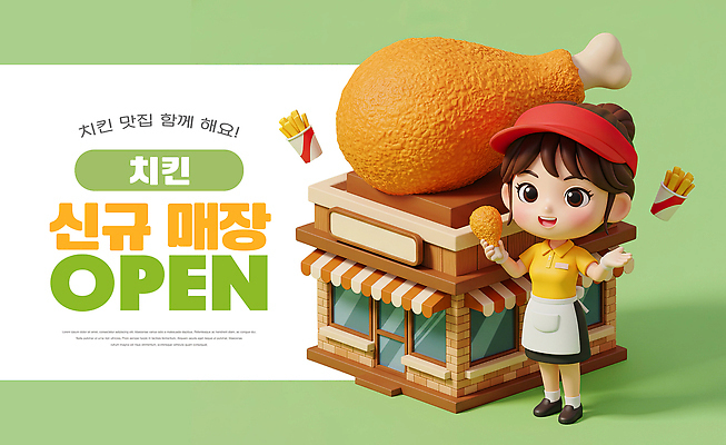 편집이미지 표정 상점 닭고기요리 파일형식 치킨 캐릭터 오픈 음식 웃음 장면 모델 장난감 이미지편집 PSD 프랜차이즈