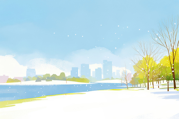 식물 계절 공공시설 휴식 건물 라이프 생태계 파일형식 겨울 호수 공원 도시 빌딩 나무 풍경 잔디 일상 자연 날씨 모션 산책 차가움 하늘 사람 조경 그림 국내일러스트 일러스트 JPG