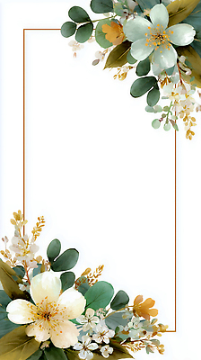 JPG 모양 식물 디자인 꽃 화초 예술 컬러 백그라운드 일러스트 자연 프레임 그래픽 장식 배열 심플 꾸미기 유화 국내일러스트 AI일러스트 AI콘텐츠 미술 생태계 파일형식