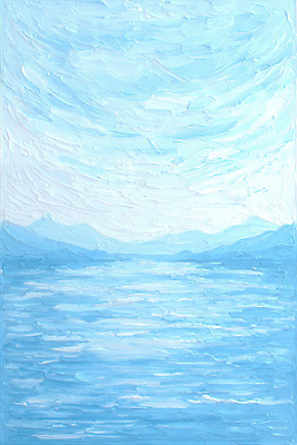 JPG 물결 예술 바다 일러스트 자연 하늘 표면 수채화 산 풍경 초원 파란색 공간 수면 묘사 그림 색감 평면 국내일러스트 AI일러스트 AI콘텐츠 컬러 물 생태계 파일형식