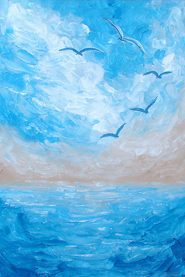 JPG 예술 바다 컬러 일러스트 자연 조류 하늘 수채화 풍경 물 공간 비행 표현 아래 그림 조화 비율 위로 평면 국내일러스트 AI일러스트 AI콘텐츠 자연요소 동물 방향 생태계 위치 파일형식