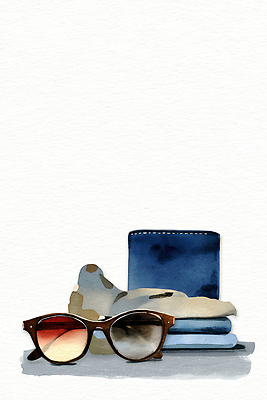 JPG 디자인 옷 패션 컬러 가방 일러스트 장신구 탁자 조명 일상 여름 선글라스 머리띠 편안함 오브젝트 준비 정리 소지품 스타일 국내일러스트 AI일러스트 AI콘텐츠 잡화 계절 안경 가구 라이프 감각 파일형식