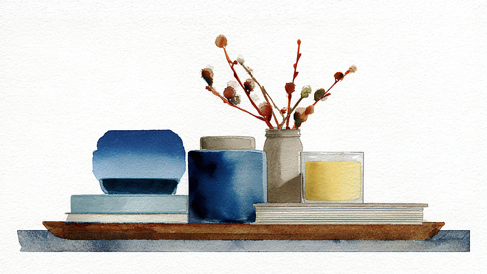 JPG 식물 그릇 디자인 예술 컬러 생활용품 일러스트 유리 탁자 수채화 장식 책 인테리어 주방 꽃병 오브젝트 조화 국내일러스트 AI일러스트 AI콘텐츠 식기 꽃 가구 재질 파일형식