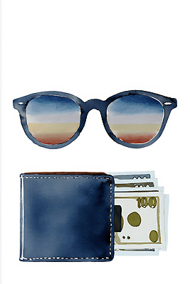 계절 안경 가구 미술 라이프 생활 재산 오브젝트 파일형식 선글라스 지갑 돈 바다 풍경 탁자 여름 휴가 여행 반사 일상 패션 소지품 수납 라이프스타일 외출 드로잉 국내일러스트 일러스트 JPG