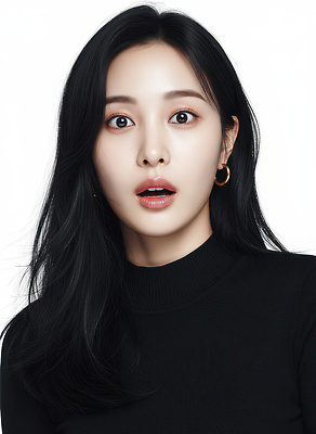 JPG 편집이미지 긴머리 여자 백그라운드 상의 모션 표정 머리카락 카메라 검은색 놀람 흰색 이미지 순간 의료성형뷰티 편집실사 AI인물포토 AI콘텐츠 헤어스타일 옷 감정 컬러 사람 전자제품 머리 CG 파일형식 AI포토