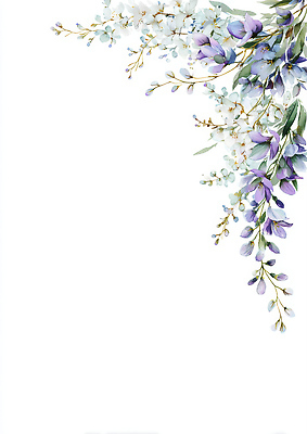 JPG 식물 디자인 꽃 예술 백그라운드 잎 일러스트 자연 나뭇잎 수채화 그래픽 장식 파란색 장미 보라색 봄 화려 덩굴 장면 조화 국내일러스트 AI일러스트 AI콘텐츠 계절 컬러 컨셉 생태계 파일형식