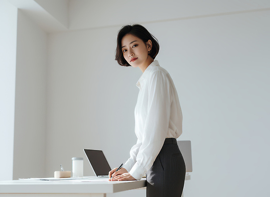 JPG 편집이미지 여자 커피 실험 노트북 사무실 공간 대기 기록 메모지 작업 스케치 집중 책상 의료성형뷰티 편집실사 AI인물포토 AI콘텐츠 음료 가구 컨셉 비즈니스 미술 사람 전자제품 사무용품 CG 파일형식 AI포토