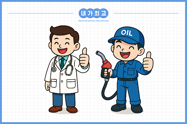 옷 관계 표정 사람 라이프 신체부위 의료진 의사 기술자 파일형식 벡터 미소 손 응원 역할 직업 화합 친구 두명 작업 일상 의학 에너지 작업복 상반신 치과의사 정비공 국내일러스트 일러스트 AI파일