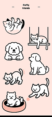 동물 컨셉 창문 포유류 관계 모션 건물 반려동물 개 크기 파일형식 벡터 강아지 고양이 눕기 앉기 그림 장면 친구 귀여움 털 주택 성격 특징 창가 작음 놀이 국내일러스트 일러스트 AI파일