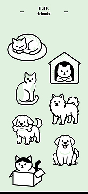 동물 캐릭터 포유류 반려동물 개 파일형식 벡터 고양이 강아지 음식 동물그림 동물캐릭터 국내일러스트 일러스트 AI파일