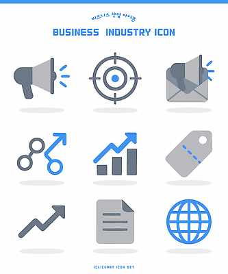 아이콘 컨셉 파일형식 벡터 비즈니스 산업 디자인 마케팅 분석 그래프 문서 지구 소통 목표 통계 알림 판매 자료 2D아이콘 AI파일