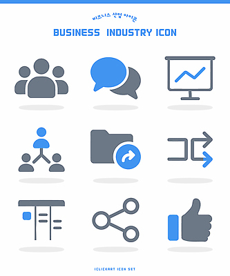 아이콘 컨셉 파일 파일형식 벡터 비즈니스 사람 채팅 그래프 폴더 커뮤니케이션 자료 관리 분석 공유 작업 산업 정보 발표 2D아이콘 AI파일