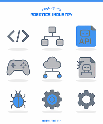 아이콘 놀이 컴퓨터 서비스 파일형식 벡터 로봇 산업 디자인 그래픽 소프트웨어 하드웨어 게임 클라우드서비스 시스템 기계 기술 코드 자료 2D아이콘 AI파일
