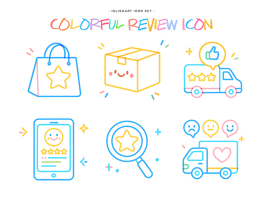 아이콘 육상교통 가방 핸드폰 스마트기기 쇼핑 온라인 파일형식 벡터 리뷰 쇼핑백 상자 자동차 스마트폰 확대경 컬러 그래픽 디자인 의견 판매 배송 고객 평가 2D아이콘 AI파일 마케팅 온라인쇼핑