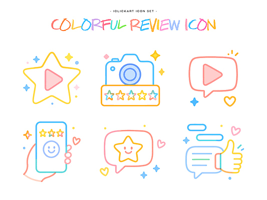 자연요소 아이콘 컨셉 신체부위 전자제품 핸드폰 스마트기기 쇼핑 온라인 파일형식 벡터 리뷰 컬러 디자인 별 카메라 비디오 스마트폰 손 좋음 도안 그래픽 표현 2D아이콘 AI파일 마케팅 온라인쇼핑