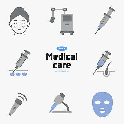 의학 의료기기 사람 뷰티 수술 파일형식 벡터 피부관리 주사기 치료 여자 전문 환자 건강 관리 클리닉 AI파일 성형수술 시술 일러스트 국내일러스트