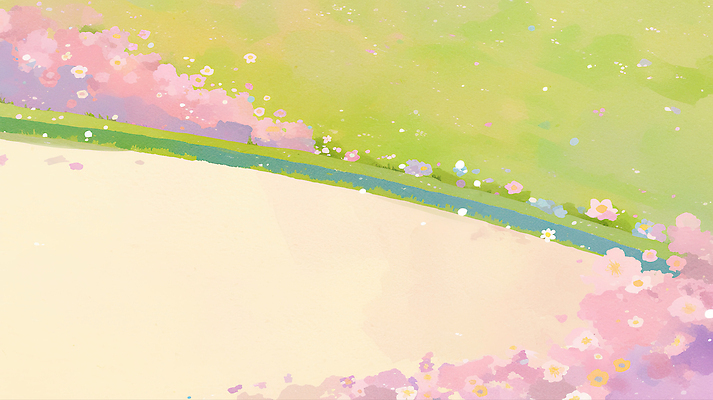 JPG 식물 꽃 예술 컬러 백그라운드 꽃밭 일러스트 자연 날씨 수채화 풍경 초원 평화 환경 봄 조화 뷰티풀 색채 국내일러스트 AI일러스트 AI콘텐츠 계절 컨셉 생태계 파일형식