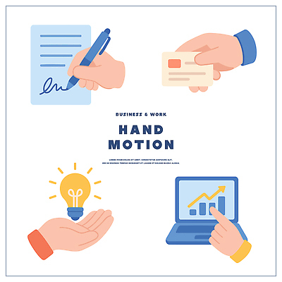 컨셉 비즈니스 모션 그래프 신체부위 파일형식 벡터 손 문서 사인 아이디어 전구 작업 사무실 손짓 통계 수치 프레젠테이션 자료 안내 설명 결과 프로젝트 발표 국내일러스트 일러스트 AI파일