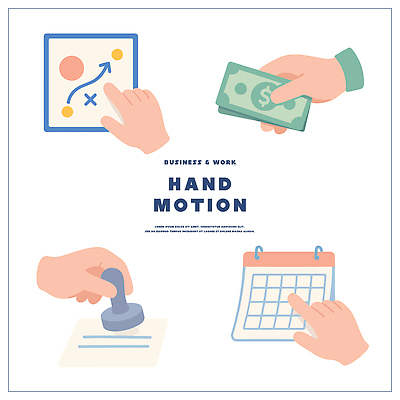 컨셉 비즈니스 모션 신체부위 경제 사무용품 작업 재산 파일형식 벡터 손짓 돈 도장 달력 서류판 손 금융 기획 거래 문서 사무실 계획 관리 시간 업무 그래픽 표현 국내일러스트 일러스트 AI파일