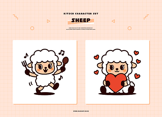 모양 캐릭터 감정 음악 포유류 반려동물 파일형식 벡터 양 세트 노래 요리 하트 그림 디자인 표현 고양이 사랑 모션 동물 놀이 컬러 일러캐릭터 일러스트 AI파일